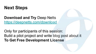Enhance your java applications with deep learning using deep netts | PDF
