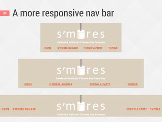A more responsive nav bar30
 
