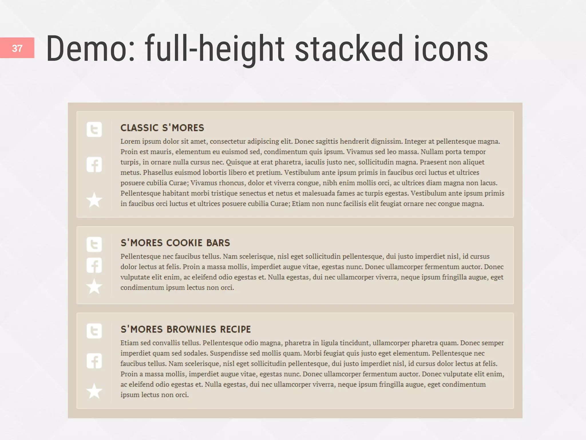 Demo: full-height stacked icons
37
 