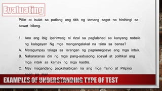 Enhancing Test Questions Using KPUP Format | PPTX