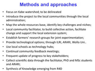 Enhancing communities’ adaptive capacity to climate change in drought-prone hotspots of the Blue Nile basin (Kabe, Ethiopia)