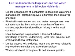 Enhancing communities’ adaptive capacity to climate change in drought-prone hotspots of the Blue Nile basin (Kabe, Ethiopia)