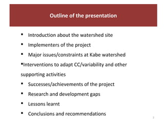 Enhancing communities’ adaptive capacity to climate-change induced water scarcity in drought-prone hotspots of the Blue Nile basin, Ethiopia