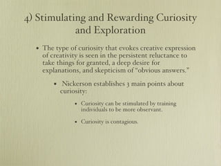 Enhancing Creativity