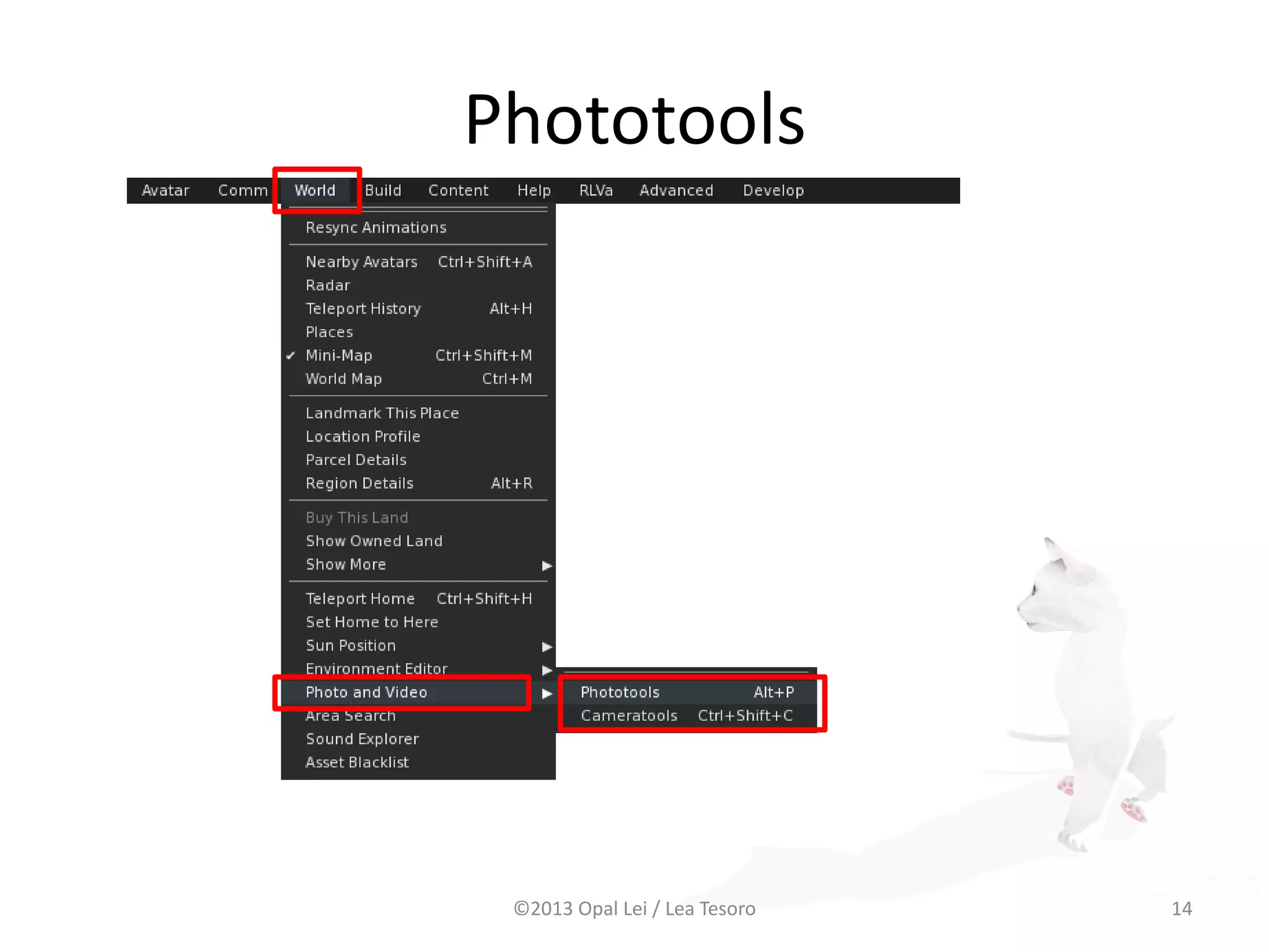 Phototools
©2013 Opal Lei / Lea Tesoro 14
 