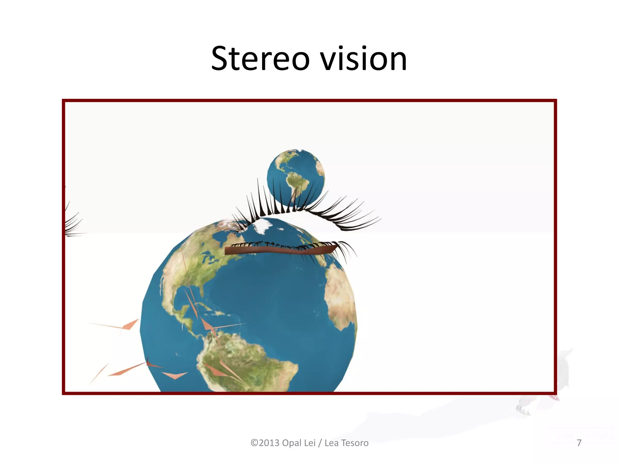 Stereo vision
©2013 Opal Lei / Lea Tesoro 7
 