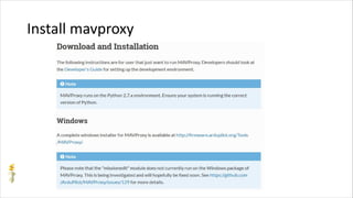 Install mavproxy
 