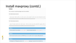 Install mavproxy (contd.)
 