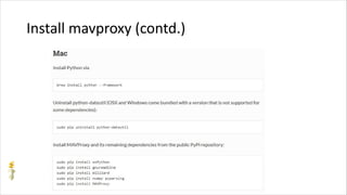 Install mavproxy (contd.)
 