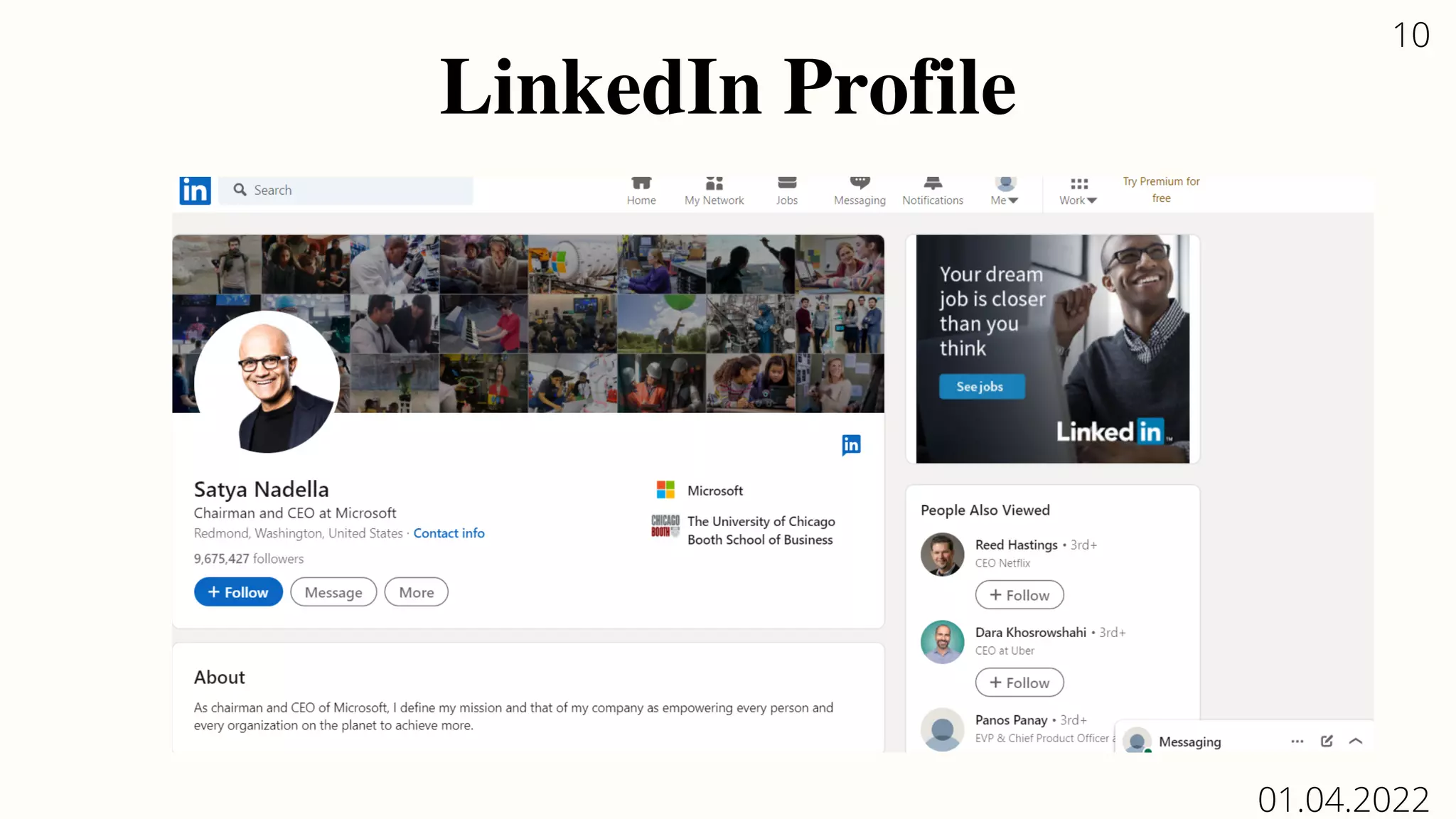 LinkedIn Profile
10
01.04.2022
 