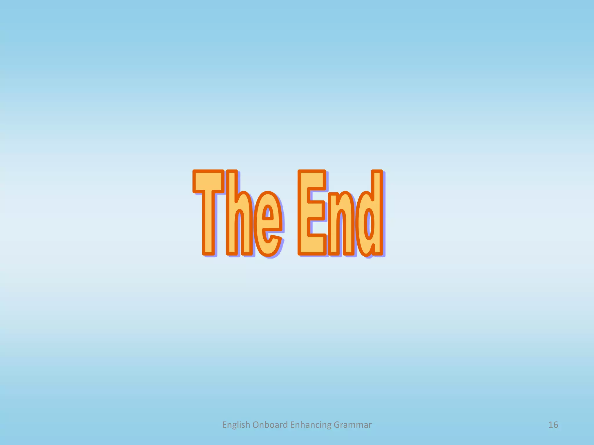 English Onboard Enhancing Reading15PracticeThe IWB  can be used to (for example): do any online, interactive grammar activitiesreview homework and class work – just scan and showcheck understanding using    clicker activitiesSample activities can be found on the course site under “Classroom Activities.” 
