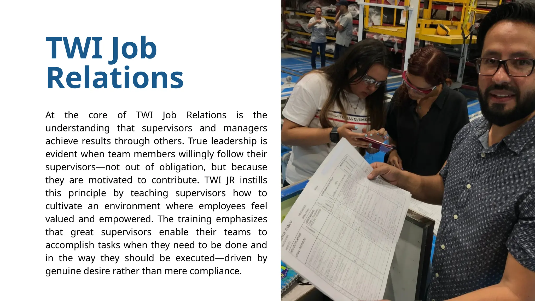 Job Relations Enhancing Leadership Quality with TWI Job Relations | PPTX