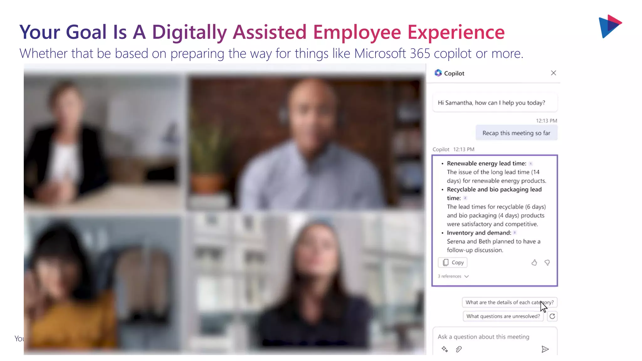 You will love the way we work. Together. ™
Whether that be based on preparing the way for things like Microsoft 365 copilot or more.
 