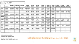 Collaborative Schedule (version 1.0) - 2015
 