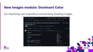 New images module: Dominant Color
For improving user experience around (lazy-)loading images.
 