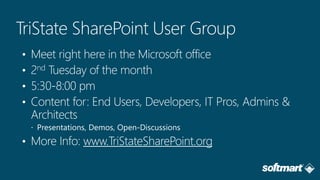 www.TriStateSharePoint.org
 