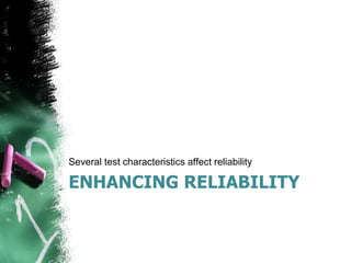 Enhancing reliability and error in evaluation | PPTX
