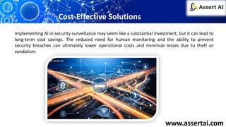 Enhancing Safety with AI in Security Surveillance | PPTX