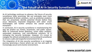 Enhancing Safety with AI in Security Surveillance | PPTX