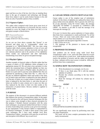 Enhancing security of caesar cipher using different | PDF