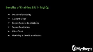 Enhancing Security of MySQL Connections using SSL certificates | PDF