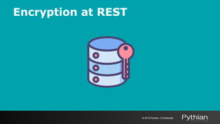 © 2019 Pythian. Confidential
Encryption at REST
 