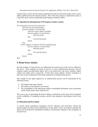 Impregnability Enhancing the impregnability of linux servers | PDF