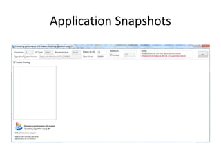 Application Snapshots
 
