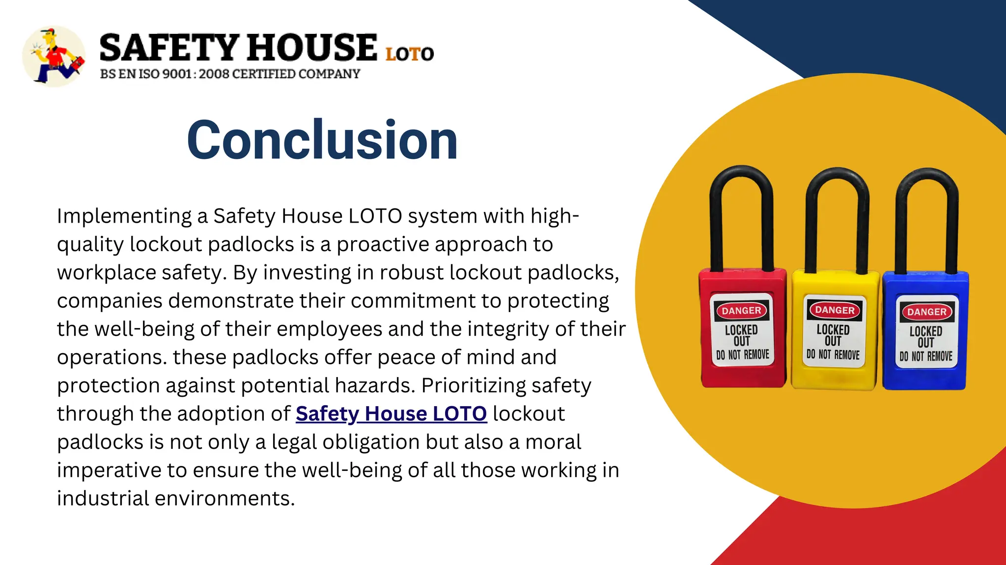 Enhancing Workplace Safety with Safety House LOTO Lockout Padlocks | PPT