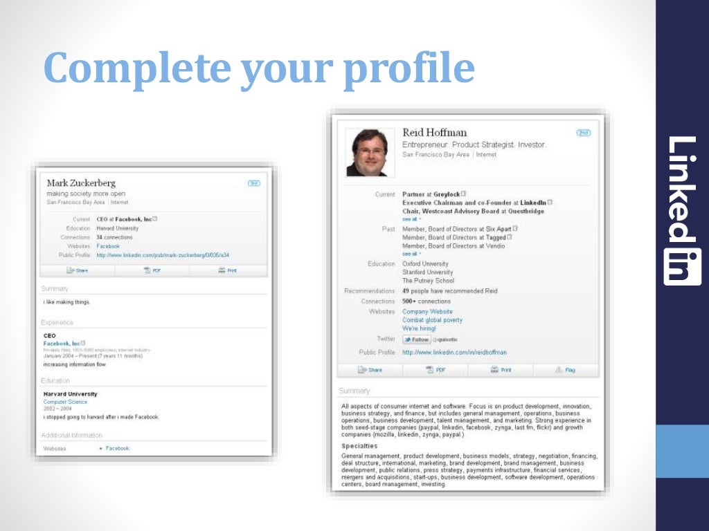 profile sample page profile sample page