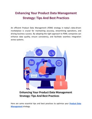 Enhancing Your Product Data Management Strategy: Tips And Best ...
