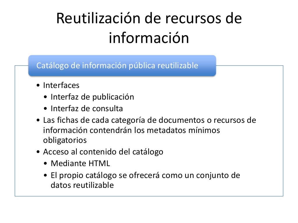 El Esquema Nacional de Interoperabilidad ENI