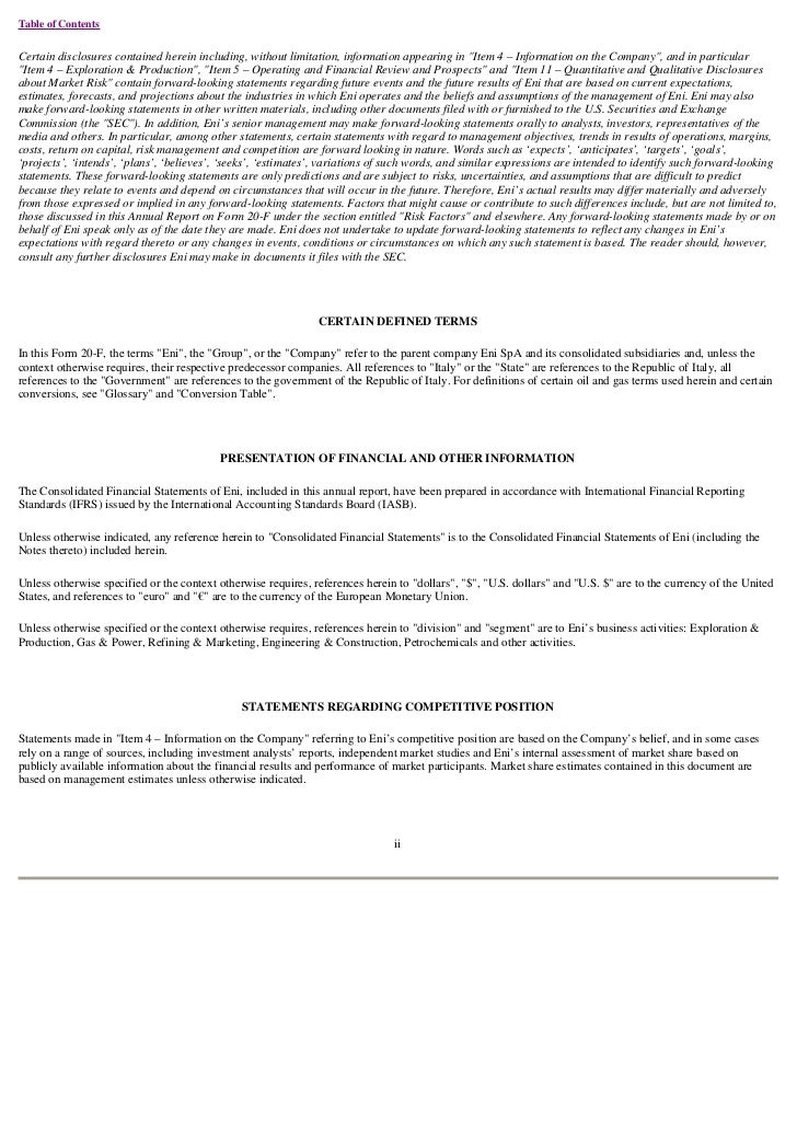 eni 2010 annual report on form 20 f bills payable entry in trial balance