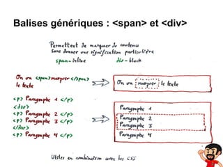 Balises génériques : <span> et <div>

 
