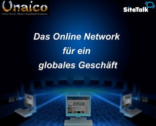 Das Online Network  für ein  globales Geschäft 