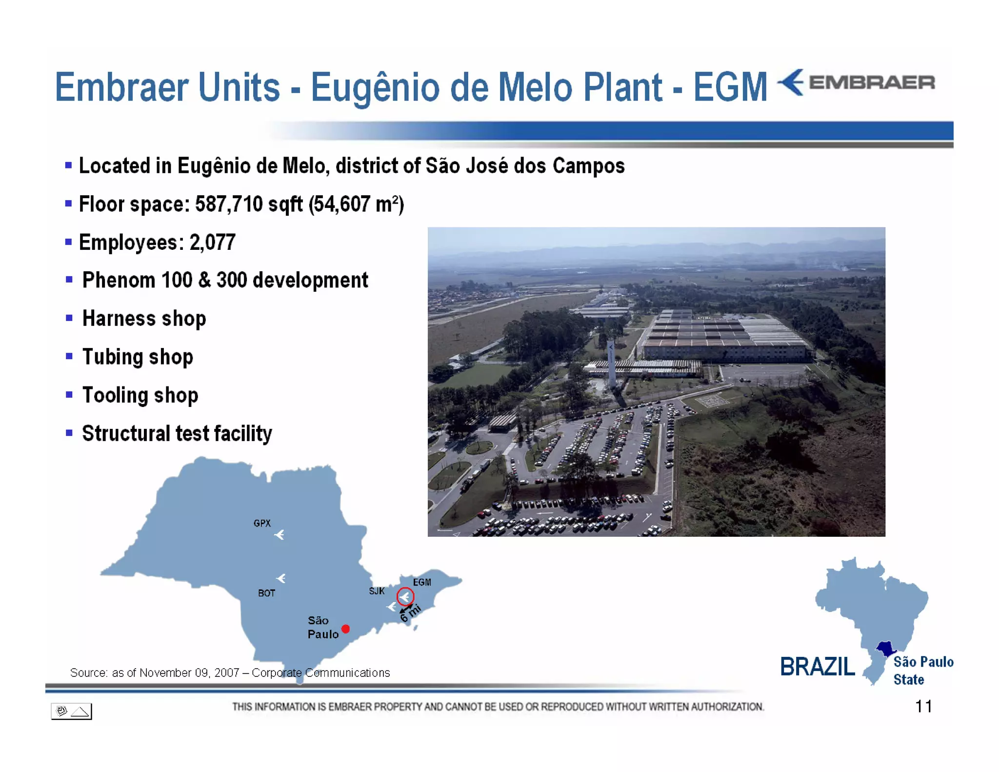 2007* Industrial Operations Embraer Day 2007 | PDF