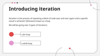 iteration design for better and comprehensive presentation | PPT