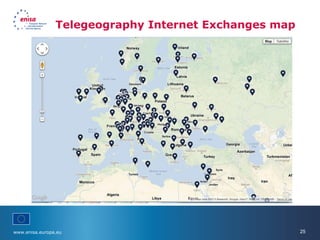 www.enisa.europa.eu 25
Telegeography Internet Exchanges map
 