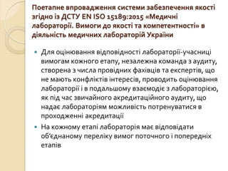 Концепція впровадження ДСТУ EN ISO 15189 в практику роботи медичних лабораторій України