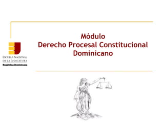 Módulo
Derecho Procesal Constitucional
         Dominicano
 