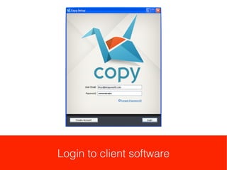 Install copy.com client for windows.
 