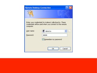 Select the user-name / IP Address of the
Client
 