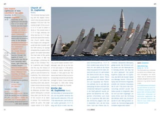 art                                                                                                                                                                                                                      art

Istra Inspirit:                           Church of
Lighthouse of love                        St. Euphemia
Leuchtturm der Liebe                      Rovinj
Savudrija, 06.09.                         This Venetian Baroque build-
Program   Programm:                       ing and the largest monu-
20:30 	   Assembly at the                 ment in the city was restored
	         lighthouse in the atmosp-
                                          between 1725 and 1736. The
	         here of an Istrian folk
	         festival, love elixir liqueur   outside length of the church
	         Sammeln am Leuchtturm           is 51.11 m and its width is
	         begleitet von istrischer        30.26 m. The central nave is
	         Festtagsstimmung und            17.71 m high, whereas the
	         einem Liebestrank
                                          other two are 10.11 m high.
20:45 	   Musical journey through
	         history with the amorous        At the site where this impres-
	         notes of the Nešpula            sive church stands today,
	         Musikalische Reise durch        the Chapel of St. George (Sv.
	         die Geschichte untermalt        Juraj) had been located until
	         von Liebestönen
                                          the 10th century. St. George
	         ausgeführt von
	         der Gruppe Nešpule              remained the co-patron of the
21:05 	   Dinner Abendessen               parish. His statue decorates
21:45 	   Journey through the             the main altar of the parish
	         legend of Count                 church. When in 800 the
	         Metternich and the girl
                                          sarcophagus containing the
	         from Savudrija, with
	         music, light show and           body of the Christian mar-       mia, by the Vallani brothers from      tlere Kirchenschiff ist 17,71 m     chitekten Alessandro Monopola,       Sights Ansichten

	         shadow theatre                  tyr Euphemia was brought         Maniago, was set up at the top         hoch, andere zwei sind je 10,11m    gelegt wurde. Der Kirchturm sol-     Adris RC44 Cup
	         Reise durch die Legende         into the city, the citizens of   of the bell tower in 1758 where        hoch. An der Stelle an der heute    lte jenem von der Markuskirche       Rovinj, 03. - 07.10.
	         von Graf Metternich und         the surrounding settlements      a wooden statue destroyed by           diese imposante Kirche steht, be-   in Venedig ähneln. Der Bau hat       The RC44 world tour comprises
	         einem Mädchen aus                                                                                       fand sich bis zum 10. Jahrhundert   26 Jahre gedauert. Die große         six events at six different loca-
                                          came to visit the tomb of St. thunder in 1756 used to be. The
	         Savudrija mit Musik,                                                                                    die kleine Kirche des Hl. Georg,    kupferne Statue der Hl. Euphe-       tions throughout the world.
	         Lichtershow und einem           Euphemia. The construction       statue was fixed so that it turns on
                                                                                                                  der Zusatzpatron dieser Pfarre      mia, das Werk der Brüder Vallani     Teams race on identical RC44
	         Schattentheater                 of the bell tower started on     its bearings around its axis by the
                                                                                                                  geblieben ist und dessen Statue     aus Maniago, wurde 1758 an die       sailboats designed by four-time
22:00	    Concert by the goddess          December 3, 1651 when the        strength of wind. It was restored                                                                               America’s Cup winner Russell
	         of the sea                                                                                              sich am Hauptaltar der Pfarrkir-    Spitze des Kirchturms hingestellt,
                                          founding stone was placed. thoroughly in 1834 after being                                                                                        Coutts.
	         Konzert Göttin                                                                                          che befindet. Als im Jahr 800 der   anstelle der früheren Holzstatue,
                                          It was constructed according     severely damaged by thunder.                                                                                    RC44 Weltmeisterschaft besteht
	         des Meeres                                                                                              Sarkophag mit dem Leichnam der      die im Jahr 1756 durch den Don-
                                                                                                                                                                                           aus sechs Rennen an sechs ver-
Duration: 2-3 hrs
                                          to the architectural design      Kirche der                             christlichen Märtyrerin Euphemia    nerschlag zerstört wurde. Die
                                                                                                                                                                                           schiedenen Standorten auf der
Dauer:     2-3 Stunden
                                          by Milanese architect Ales-      Hl. Euphemia Rovinj                    in die Stadt gebracht wurde, pil-   Statue wurde so hingestellt, dass    ganzen Welt. Die Mannschaften
Ticket prices Eintrittspreis: 200 kn      sandro Monopola. It should       Der Barockbau im venezianischen        gerten die Bewohner der umlie-      sie sich auf dem Kugellager um       konkurrieren miteinander auf
(27 €) per person, free for children      have been just like the one      Stil und das größte Denkmal der        genden Ortschaften zum Grab         seine Achse nach der Richtung        identischen Segelbooten, die
0-7 yrs / pro Person, Kinder bis          of the Church of St. Mark        Stadt wurden zwischen 1725 und         der Hl. Euphemia. Mit dem Bau       des Windes dreht. Der Kirchturm      vom vierfachen Gewinner des
zum alter von 7 Jahren gratis
                                          in Venice. The construction      1736 rekonstruiert. Die Kirche ist,    des Kirchturms begann man am        wurde im Jahr 1834 gründlich re-     America Cups, Russel Coutts,
Info & booking: www.istrainspirit.hr
                                          lasted 26 years. The large       von außen gemessen, 51,11 m            3. Dezember 1651, als der erste     noviert, da Donnerschläge große      konstruiert wurden.
                +385 (0)52 880088
                                          copper statue of St. Euphe-      lang und 30,26 m breit. Das mit-       Stein, nach den Plänen des Ar-      Schäden angerichtet hatten.

20                                                                                                                                                                                                                        21
 