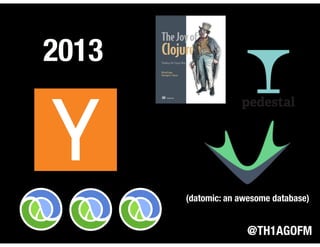 @TH1AGOFM
2013
(datomic: an awesome database)
 