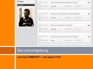 Erfahrung im Social Web durch Bearbeiten der AufgabenWatchJoinCollect &OrganizeKompetenzbereicheCriticismCreate