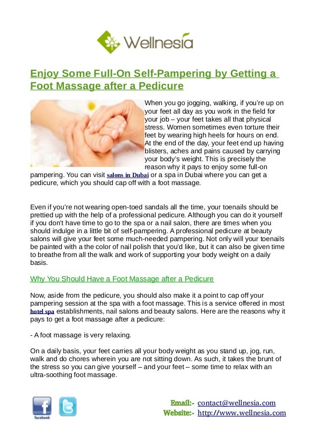 Enjoy Some FullOn SelfPampering by Getting a Foot Massage after a