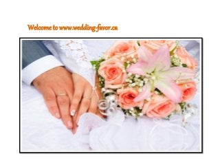 Welcome to www.wedding-favor.ca
 