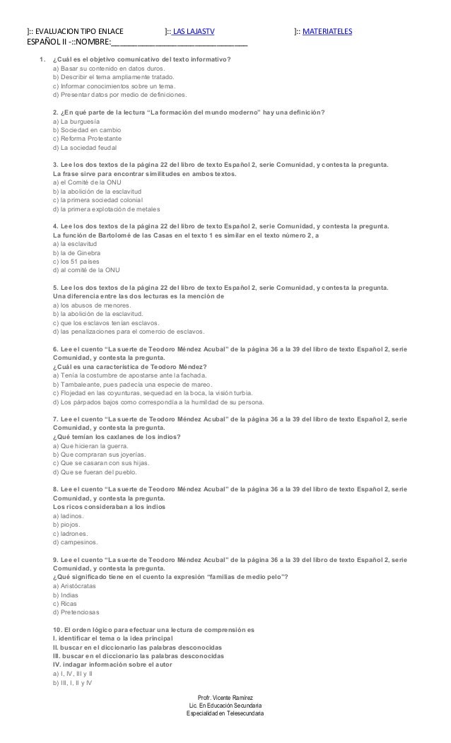 preguntas de español evaluaci 243 n espa 241 ol segundo grado preguntas de español evaluaci 243 n espa 241 ol segundo grado