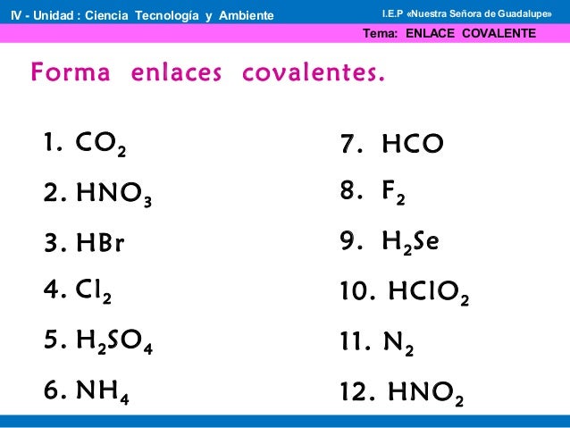 Enlace covalente