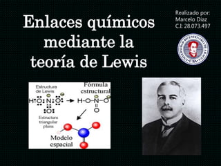 Enlaces químicos
mediante la
teoría de Lewis
Realizado por:
Marcelo Díaz
C.I: 28.073.497
 
